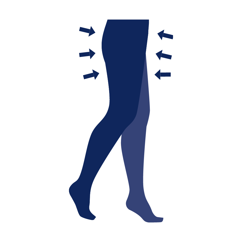 Strumpfhose mit komprimierendern Liebteil (AT)